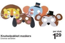 knutselpakket maskers