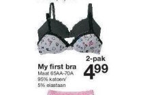 my first bra