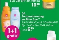 da zonbescherming en aftersun