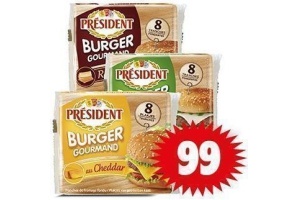 president burger plakjes
