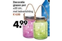 decoratie glazen pot