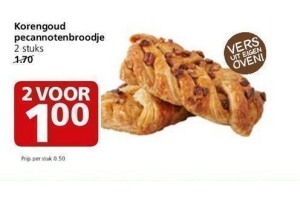 korengoud pecannotenbroodje