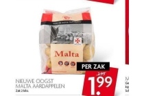 nieuwe oogst malta aardappelen