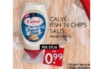 calve fish n chips saus