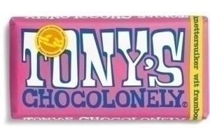 tony chocolonly wit framboos knettersuiker