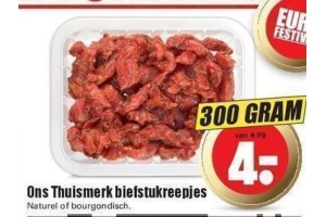 ons thuismerk biefstukreepjes