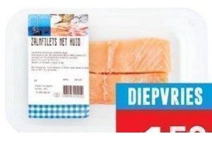 diepvries zalmfilets met huid