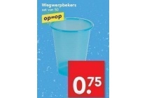 wegwerpbekers