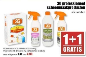 3g schoonmaakmiddelen