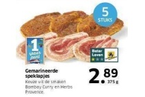 gemarineerde speklapjes