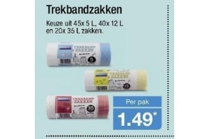 aldi trekbandzakken