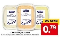 ambachtelijke sauzen