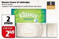 kleenex tissues of zakdoekjes