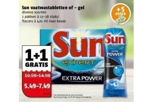 sun vaatwastabletten of gel