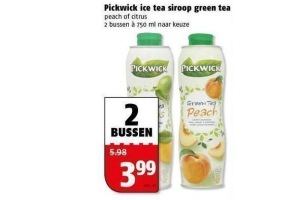 pickwick ice tea siroop green tea