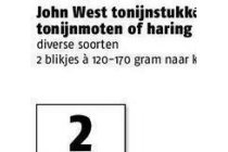 john west tonijnstukken tonijnmoten of haring