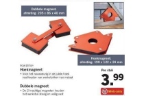 hoekmagneet en dubbele magneet