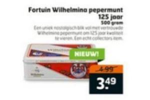 fortuin wilhelmina pepermunt 125 jaar