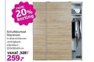 schuifdeurkast stockholm