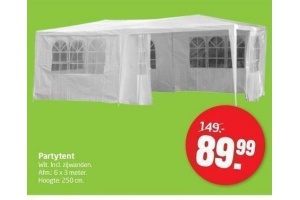 partytent nu voor eur89 99