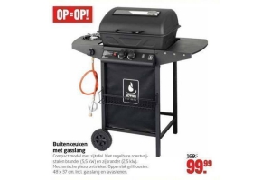 buitenkeuken met gasslang