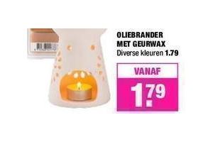 oliebrander met geurwax