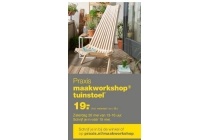 praxis maakworkshop tuinstoel