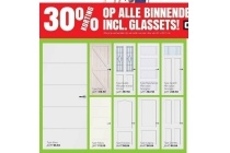 alle binnendeuren incl glassets