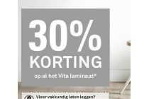 30 korting op al het vita laminaat