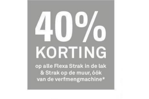 40 korting flexa strak in de lak en op de muur