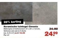 keramische tuintegel cimento nu eur24 99 per stuk