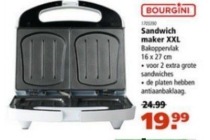 bourgini sandwich maker xxl