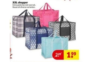 Xxl shopper best sale met rits