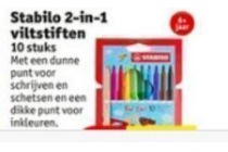 stabilo 2 in 1 viltstiften