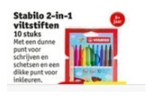 stabilo 2 in 1 viltstiften