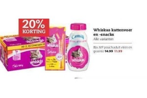 whiskas kattenvoer en snacks