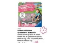 buiten schilderen op nummer butterfly