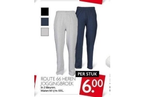 route 66 heren joggingbroek