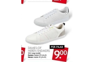 dames of heren sneakers