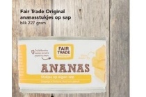 fair trade original ananasstukjes op sap