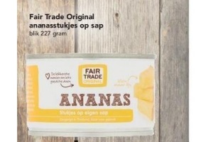 fair trade original ananasstukjes op sap