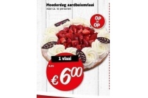 moederdag aardbeienvlaai