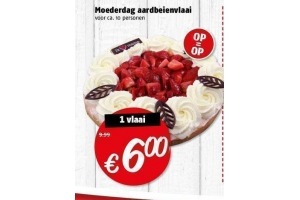 moederdag aardbeienvlaai