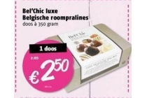 bel chic luxe belgische roompralines