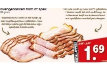 ovengebakken ham of spek