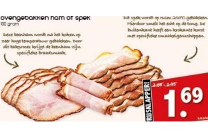 ovengebakken ham of spek