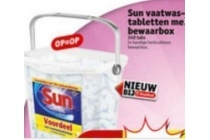 sun vaatwastabletten met bewaarbox