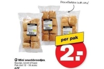 mini snackbroodjes