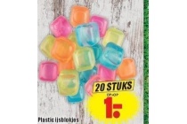plastic ijsblokjes