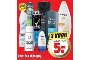 dove axe of rexona